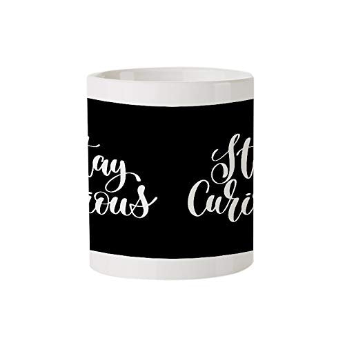 Stay Curious  - Amazing Designed Black Magic Coffee Mug(330 ml - Design Appears with hot Fluid)