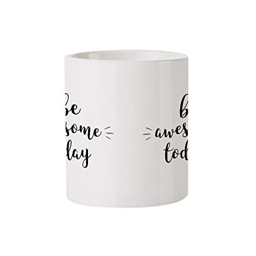 Be Awesome Today- Amazing Designed Black Magic Coffee Mug(330 ml - Design Appears with hot Fluid)