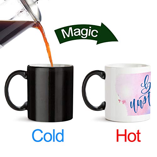 Be Unstoppable - Amazing Designed Black Magic Coffee Mug(330 ml - Design Appears with hot Fluid)