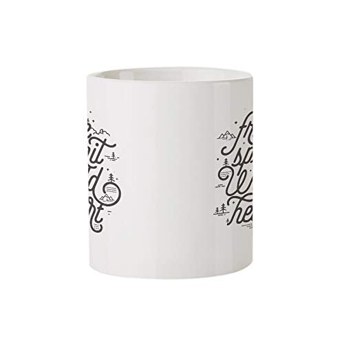 Free Spirit- Amazing Designed Black Magic Coffee Mug(330 ml - Design Appears with hot Fluid)