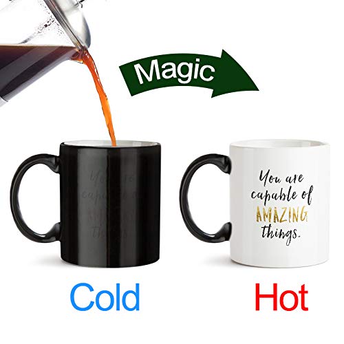 Capable of Amazing Designed Black Magic Coffee Mug(330 ml - Design Appears with hot Fluid)