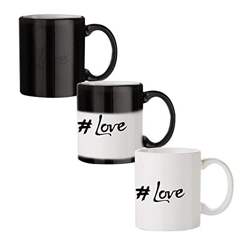 # Love - Amazing Designed Black Magic Coffee Mug(330 ml - Design Appears with hot Fluid)