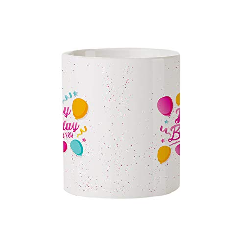 Black Black Magic Mug(325 ml)- Happy Birthday to You|Design Appears on Pouring hot Liquid