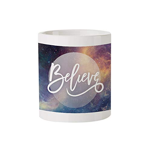 Believe - Amazing Designed Black Magic Coffee Mug(330 ml - Design Appears with hot Fluid)