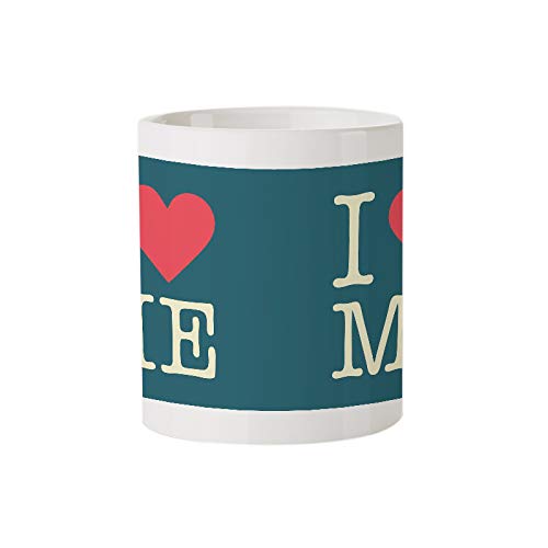 I Love Myself - Amazing Designed Black Magic Coffee Mug(330 ml - Design Appears with hot Fluid)