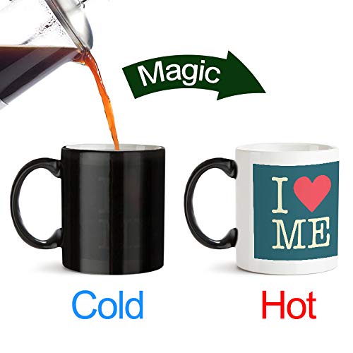 I Love Myself - Amazing Designed Black Magic Coffee Mug(330 ml - Design Appears with hot Fluid)