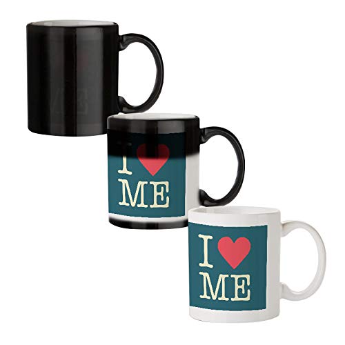 I Love Myself - Amazing Designed Black Magic Coffee Mug(330 ml - Design Appears with hot Fluid)