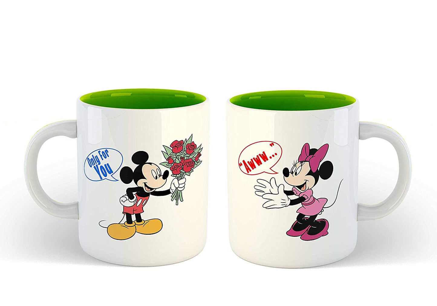 Couple Coffee Mug Set Funny Mickey-Mini Cartoon Printed