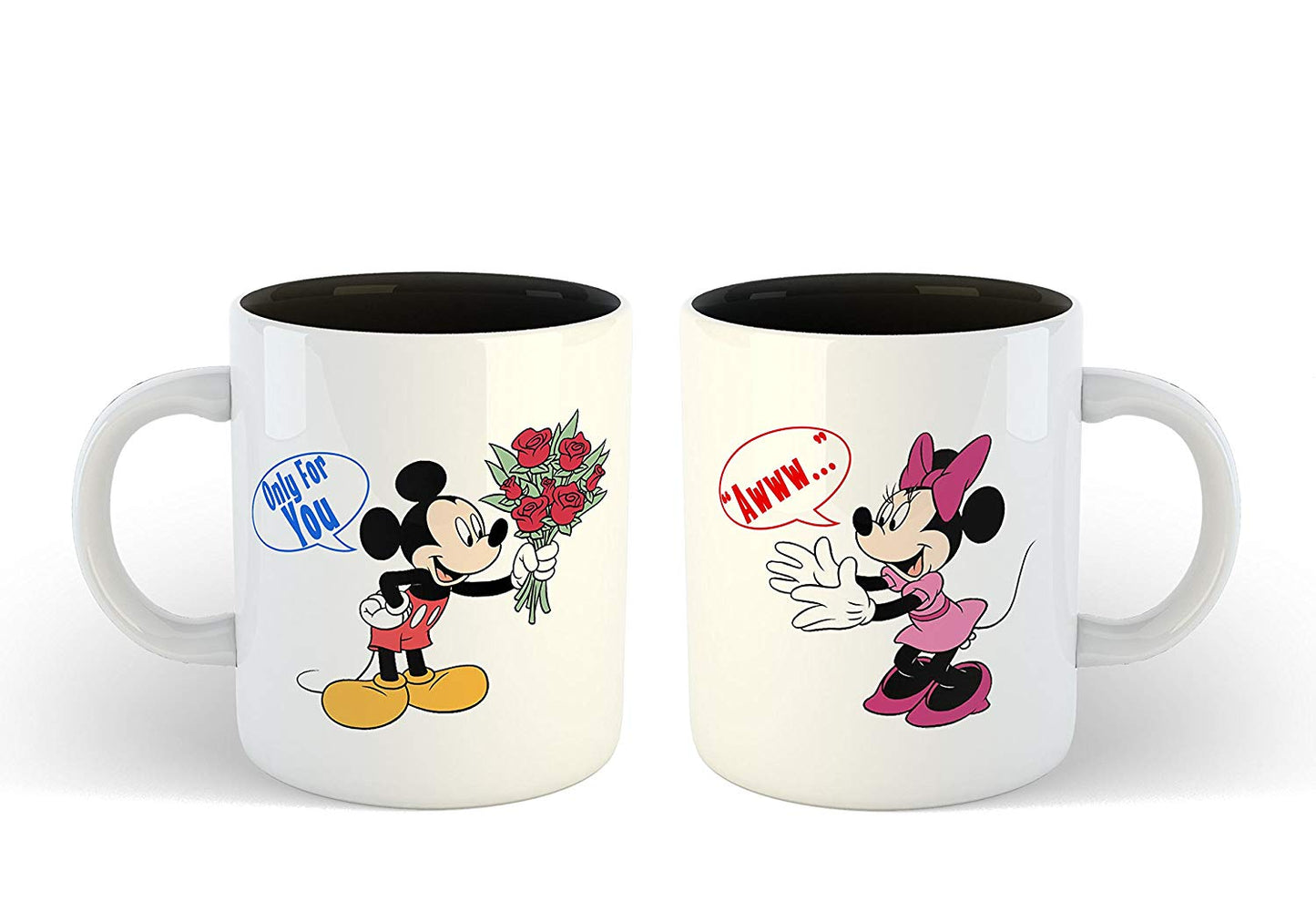 Couple Coffee Mug Set Funny Mickey-Mini Cartoon Printed