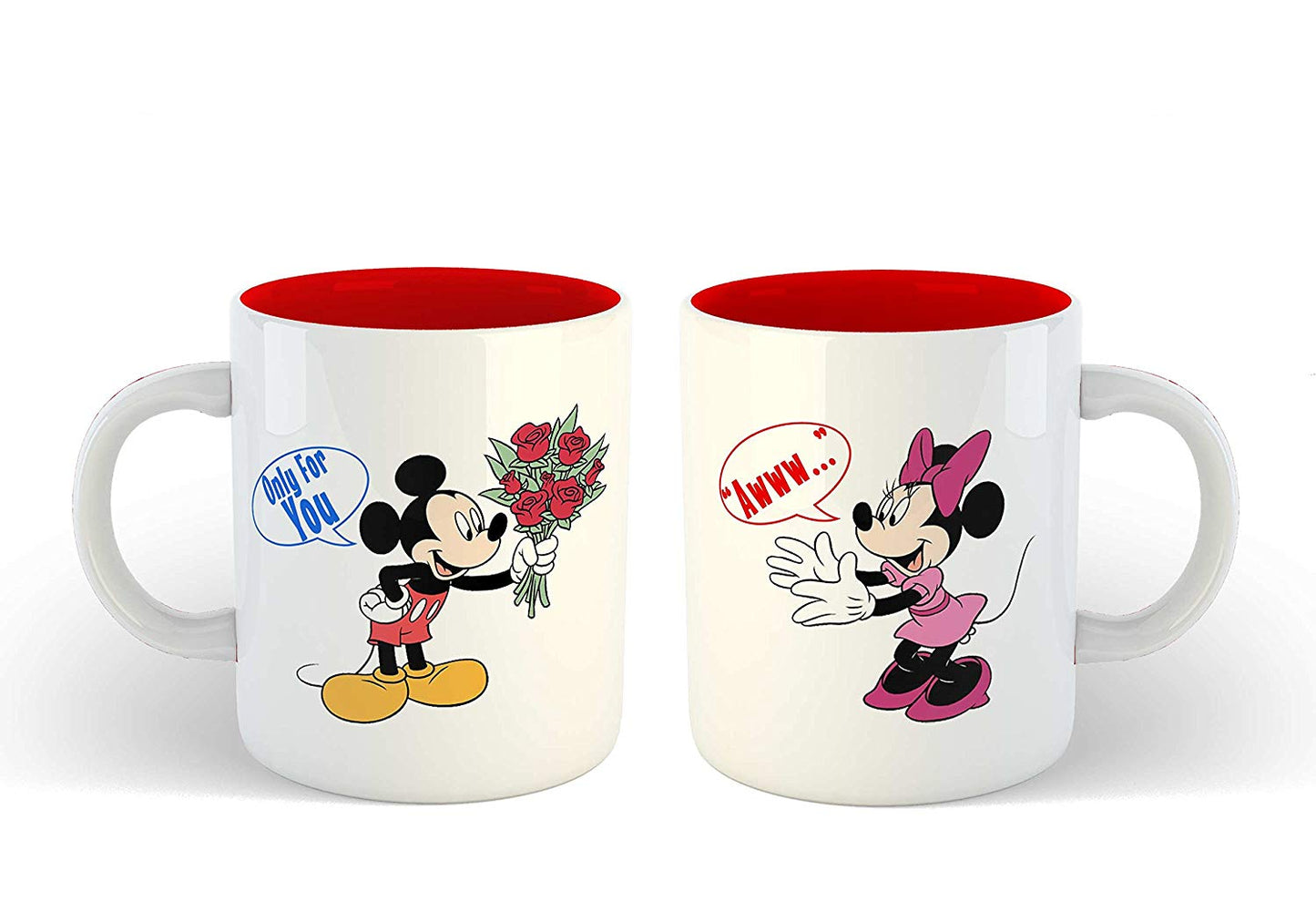 Couple Coffee Mug Set Funny Mickey-Mini Cartoon Printed