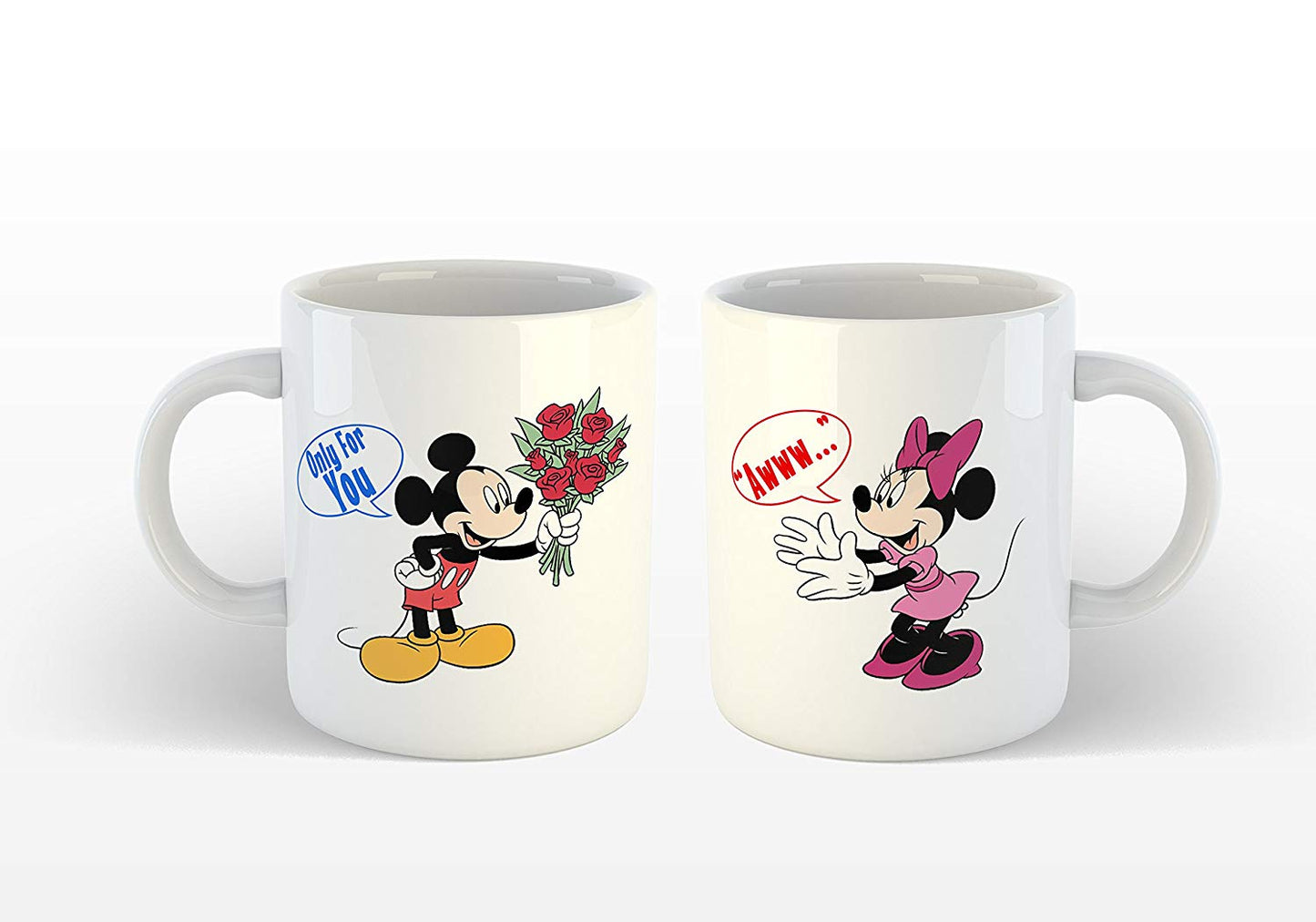 Couple Coffee Mug Set Funny Mickey-Mini Cartoon Printed