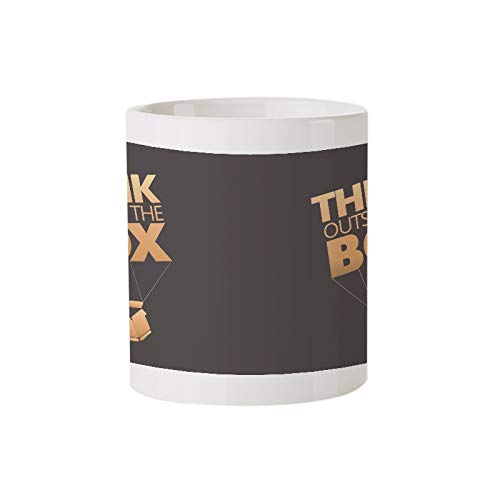 Think Outside The Box - Amazing Designed Black Magic Coffee Mug