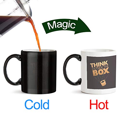 Think Outside The Box - Amazing Designed Black Magic Coffee Mug