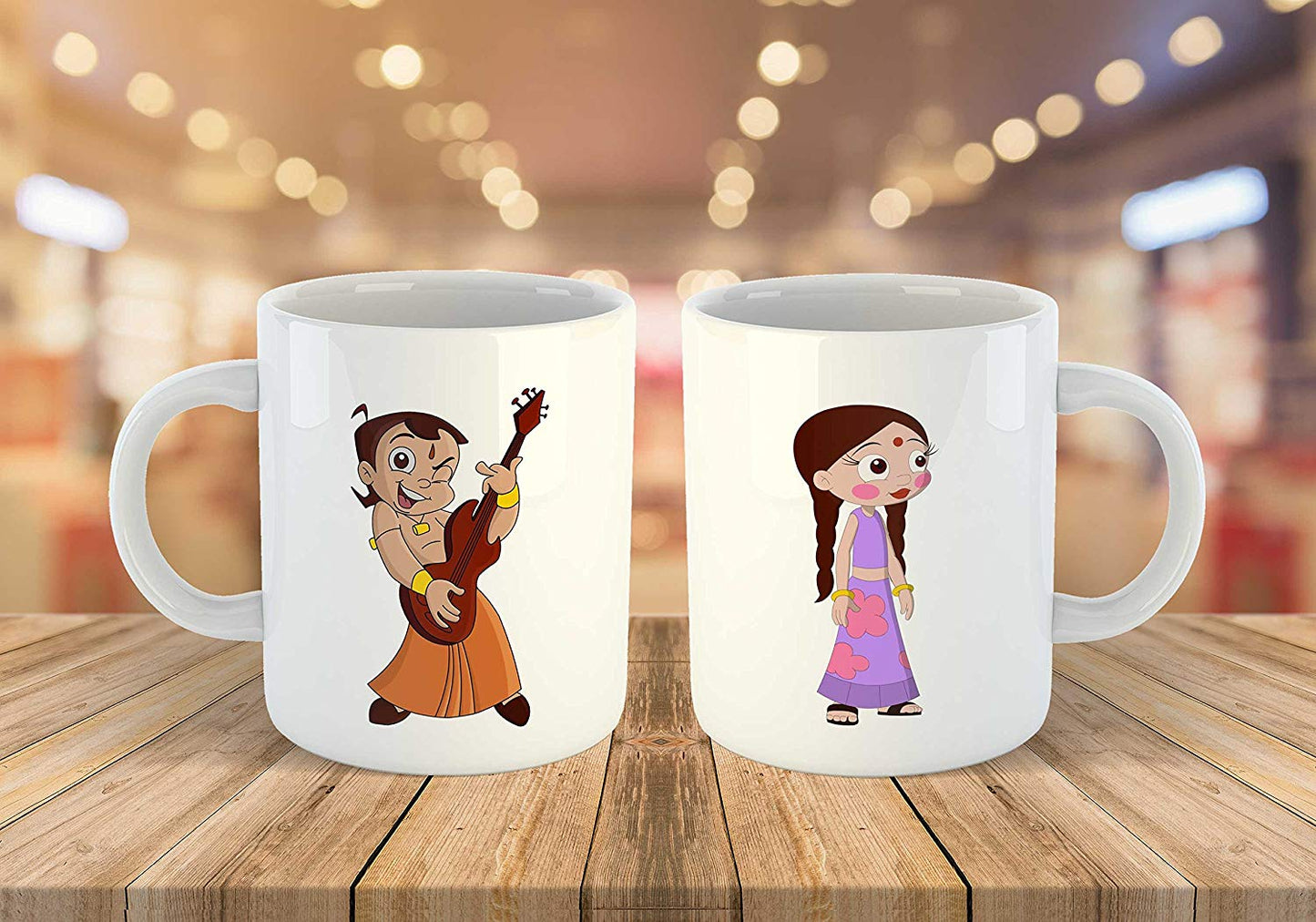 Coffee Mug Gift Set Unique Mugs Chota Bheem Cartoon Printed Pack of 2