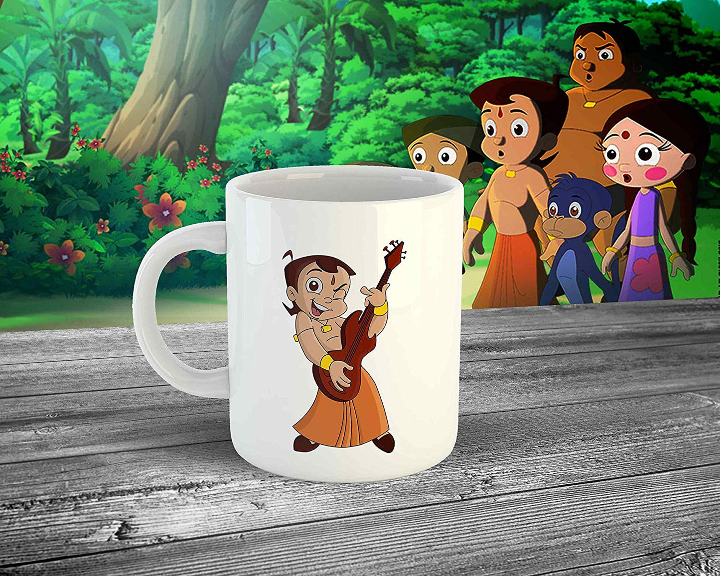 Coffee Mug Gift Set Unique Mugs Chota Bheem Cartoon Printed Pack of 2