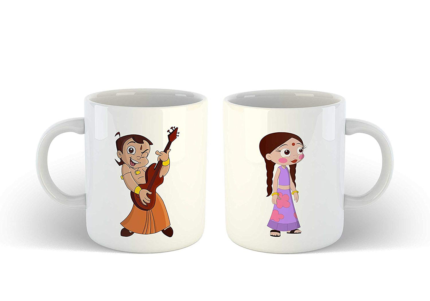 Coffee Mug Gift Set Unique Mugs Chota Bheem Cartoon Printed Pack of 2