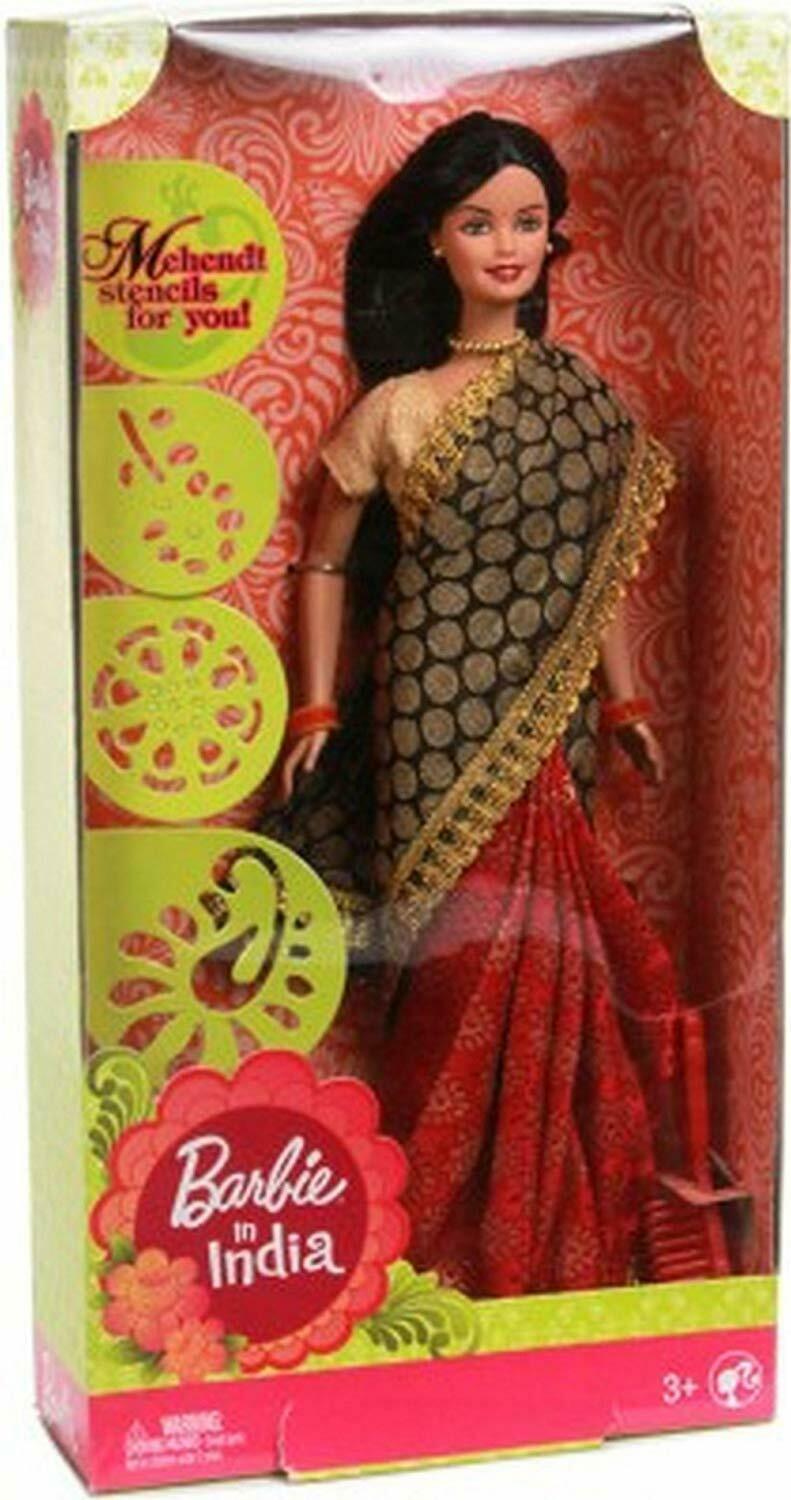 Barbie in India (Saree Design & Color may Vary As per Stock )