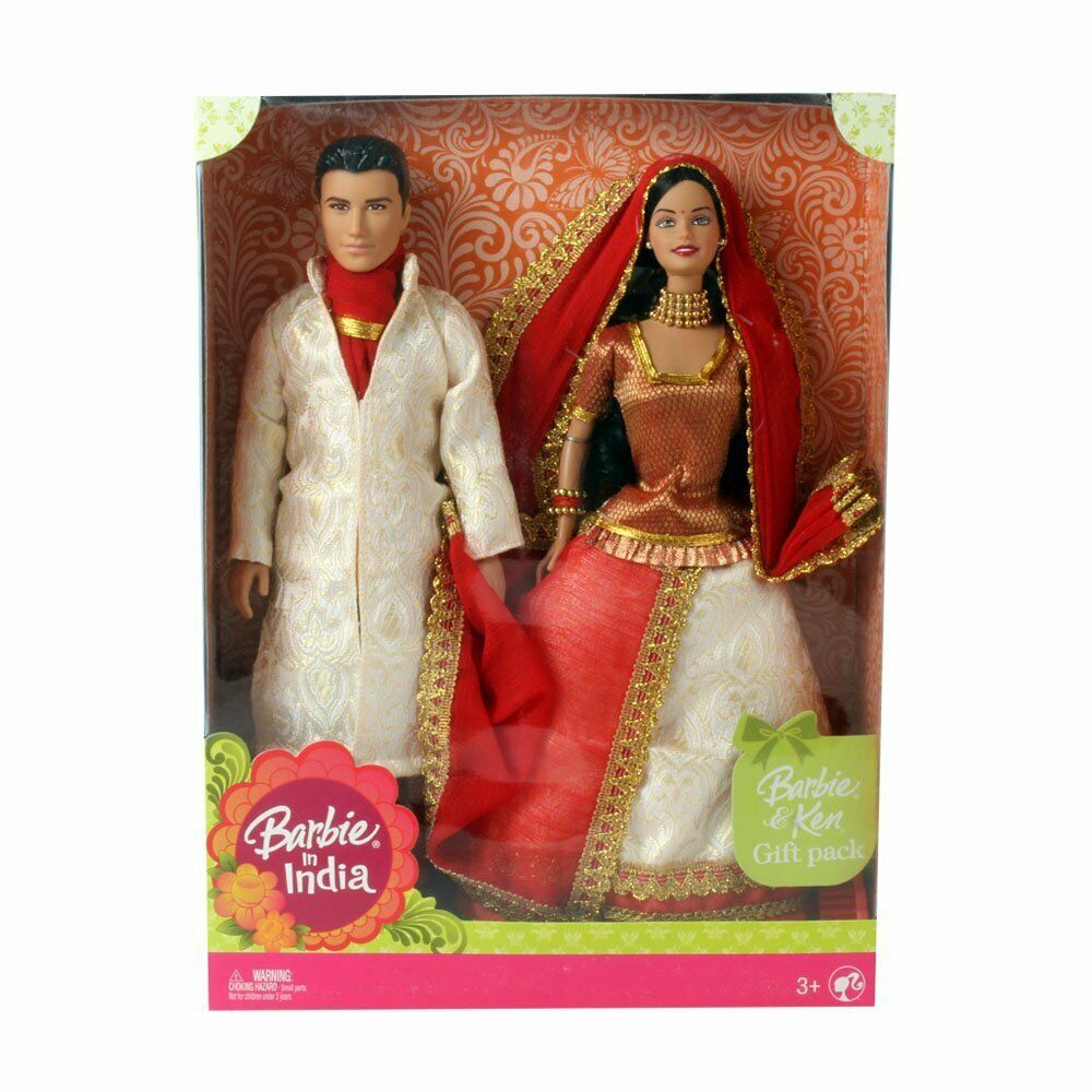 Barbie and Ken in India (Dress Color may vary)